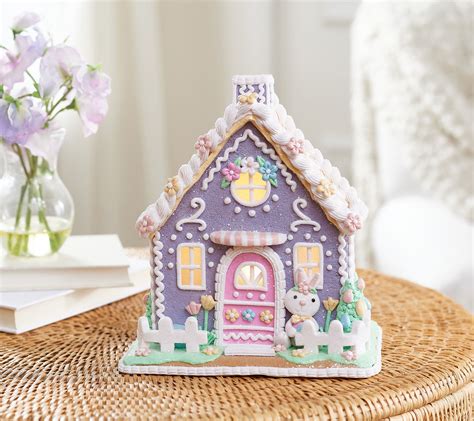 easter tiny bunny house metal furniture|Lighted Easter Houses .